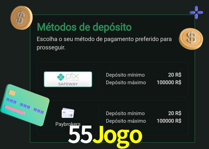 O cassino 55Jogo oferece uma grande variedade de métodos de pagamento
